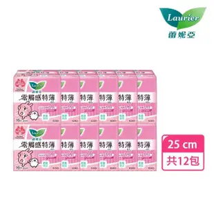 【Laurier 蕾妮亞】零觸感特薄日用 卡娜赫拉聯名款(25cm 16片x2包x6組)