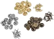 [TEHAUX] 100sets Lapel with Tie Tacks Clutch Backs for Jewelry Making Metal Accessories with Needle Easy to Use for Brooches and Badges