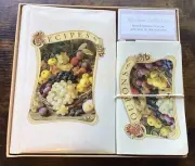 Vintage Recipe Book And Coupon Organizer Boxed Set By Clare Art - New In Box