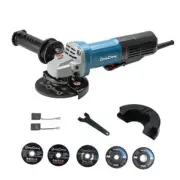 DongCheng 9.2 Amp Power Angle Grinders, 4-1/2 in., 11800RPM, Tool-Free Guard,