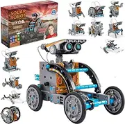 WISHKY TOYS STEM 12-in-1 Solar Robot Toys Building Kit for Kids, 190 Pcs Set for Boys Ages 8-12, Science Experiment Kit for The Young Engineer, Best Science Educational Gifts for Boys Girls Teens 8+