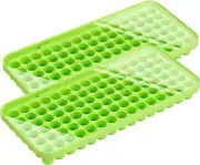 Webake Silicone Ice Cube Tray with Lid Small Ice Nugget Molds 90 Grids Mini Tiny
