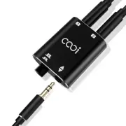 3.5mm Stereo Audio Switcher（1 in 2 Out /2 in 1 Out） with 3.5mm Audio Cable, 2...