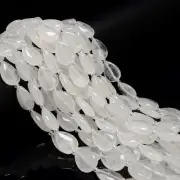 Natural Clear Quartz Smooth Flat Teardrop Shape Beads Size 13x18mm 15.5'' Strand