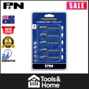 P&N Workshop Bur Set 5Pce 1/4" Shank Double Cut VHM Bright - 918CRSET5S