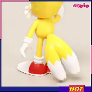 Crazy 4pcs/set Sonic The Hedgehog 系列公仔玩具 Knuckles The Echidn