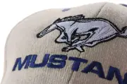 Mustang Running Horse Hat in Tan & Blue - Free USA Shipping on This AWESOME Cap!