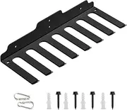 Barbell Rack Storage - Weight Bar Holder, Barbell Wall Hanger | 8 Hook Organizer Rack, Heavy Duty Fitness Storage, Gym Equipment Wall Mount, Home Workout Accessories for Athletes