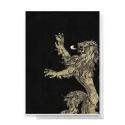 Game of Thrones House Lannister Greetings Card