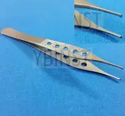 O.R GRADE ADSON TISSUE MICRO SURGERY OPHTHALMIC FORCEPS 1X2T 4.75" FINE POINT