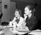 Claudette Colbert And Ann Blyth Star In The Lux Radio Theater Old Tv Photo