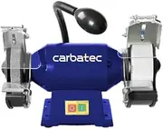 Carbatec Wide Stone Bench Grinder- With LED Light