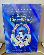 Snow White and the Seven Dwarfs (Blu-ray Disc, 2009, Book Box Set) Includes Book