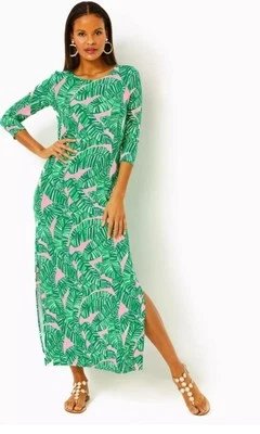 LILLY PULITZER MORGANN MAXI DRESS *LET'S GO BANANAS* LARGE NWT