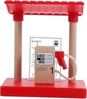 DIY Boys and Girls Model Pretend Station Wooden Train and Railway Accessory