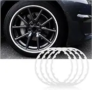 Rim Protector Rim Protector Alloy Rim Protectors, 4pcs Wheel Rim Protector, Imported Nylon, wear-Resistant, for 16-21 inch 0824(Color:red,Size:17in)(White,18in)