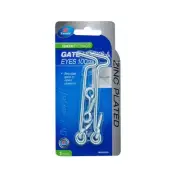 Zenith 100mm Zinc Plated Gate Hooks And Eyes - 2 Pack fencing fence boundary gat