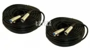 2x 50Ft XLR Shielded 3Pin Male Female Mic Audio Microphone Balance Cable 50'Foot