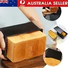 Black Non-stick Toast Box Loaf Bread Tin Pan Mold With Lid Kitchen Baking Tool