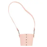 Water Bottle Carrier Holder with Strap, 67x66mm Cup Holder with Strap, Pink