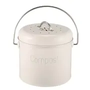 Compost Bin 3L - Stainless Steel Kitchen Compost Bin - Kitchen Composter8850