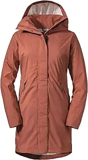 [Schöffel] Sardegna L Women's Parka, Windproof and Waterproof Rain Jacket for Women with Practical Pockets, Lightweight Women's Jacket for Spring and Summer