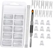 Minkissy Professional Extension Nail Kit 1 Set Nail Tips Clips Manicure Tools French Tip Tool