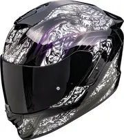 Scorpion EXO-1400 Evo Air II Fantasy, full face helmet , color: Black/Weiss/Purple , size: S