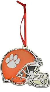 Clemson Tigers Football Helmet Metal Christmas Ornament