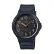 CASIO日本原廠公司貨 簡約三針腕錶MW-240-1B2VCO 黑底金字