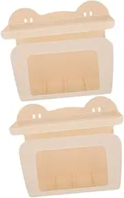 minkissy 2Pcs Wall Mounted Tissue Box Holder Hanging Wipes Dispenser for Easy Access No Drill Installation Durable Rack for Bathroom Kitchen Storage