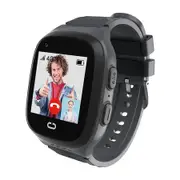 4G Kids Smart Watch with GPS Tracker, One Key SOS Call Voice Chat Camera Alarm Clock Touch Screen Watch for Kids Boys Gifts (Black)