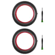 2PCS for V12 V10 Slim Vacuum Cleaner Dust Bin Top Fixed Sealing Ring Replacement Dust Bucket Filter As Shown
