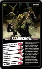 2017 DC COMICS SUPER-VILLIANS Card SCARECROW