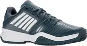 [K-Swiss Performance] Men's Court Express Hb Tennis Shoe, Indian Teal White Aqua Splash, 10.5 AU