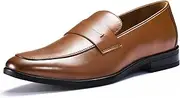 [CGRRBW] Mens Casual Dress Penny Loafers, Slip on Dress Shoes for Men, Business Casual Shoes Men, Slip on Loafers for Men Comfort