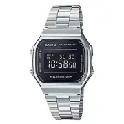Casio A168WEM-1 Men's Youth Collection Mirror Dial Alarm Chronograph