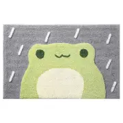 Catzon Durable Indoor Soft Front Door Rug, Water-Absorbing and Anti-Skid, Suitable for Bathroom Door, Indoor, Entry Mat (Little Frog)
