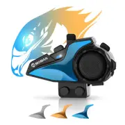 Moman H2E Eagle-Like Motorcycle Helmet Intercom Headset Music Sharing/AI Voice