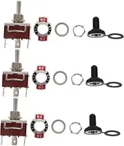 Generic 4 Sets Momentary Toggle The Switch Automotive Toggle Switch Marine Toggle Switches Replacement Toggle Switches on Off on Useful Toggle Switch Auto Toggle Switch Copper