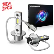 2pc H3 LED Fog Driving Light Bulbs Conversion Kit 6500K For Mazda RX-7 1993-1995 (for: Mazda)
