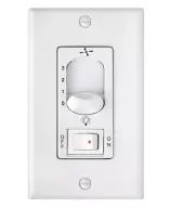 Hinkley Lighting Wall Control 3 Speed, On/Off Switch, White - 980009FWH