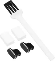 1Set Durable Charging Port Protector Mobile Phone Dust Stopper Cleaning Brush and Plugs Easy Installation Compatible with and More