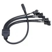 Y Splitter Computer PC 4Pin Fan Extension Power Cable to 5 Converter Cord Wire