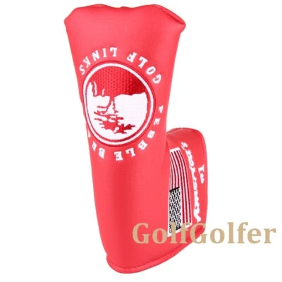 USA Flag and Pebble Beach Golf Putter Cover Blade Putter Club Head Cover