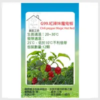 在飛比找PChome24h購物優惠-G99.紅辣妹魔鬼椒種子