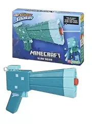 Minecraft Glow Squid Nerf Super Soaker Water Blaster, Minecraft Dungeons Squid