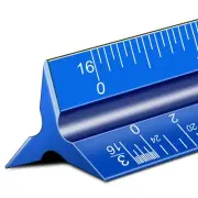 tArchitectural Scale Ruler, 12'' Imperial Architect Scale, Aluminum Engineer ...