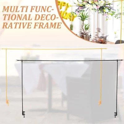Over The Table Rod Stand with Clamp Iron Balloon Arch Stand Length qicZV