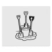 2 x 'Bucket and Spades' Microfibre Lens / Glasses Cleaning Cloths (LC00025565)